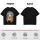 Olive T-shirt with Christmas Totoro Riding Catbus Graphic