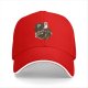 Black baseball cap with 'Enjoy Your Monday' grim reaper coffee graphic