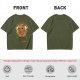 Olive t-shirt with cute capybara 'I'm capy-pletely fine' graphic