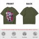 One Piece Gear 5 Luffy Graphic Olive T-Shirt