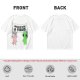 Olive T-shirt with Unicorn and Alien Holding 'Humans Are A Virus' Sign