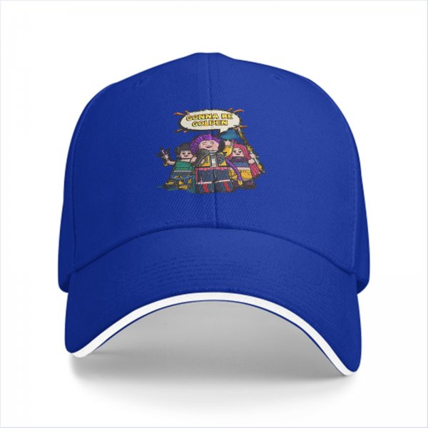 Black Baseball Cap With Lego Style Band Artwork That Says Gonna Be Golden