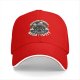 Black baseball cap with 'Surround Yourself With Negativity' graphic print