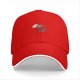 Black Baseball Cap With Cute Cartoon Bird Print