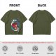 Spirited Away anime graphic olive green short sleeve t-shirt