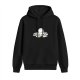 Black Hoodie With Cute Octopus Artist Graphic Print