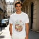 Olive Green T-Shirt With Ramen Bowl Graphic Print