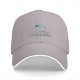 Black Baseball Cap With Shark Graphic And Dolphin Text Print