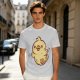 Olive T-Shirt With Cute Cartoon Chick Graphic