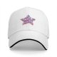 Black Baseball Cap With Patriotic Star Freedom Bravery Print