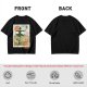 Howl's Moving Castle Stamp Graphic Olive T-Shirt