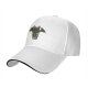 Black Baseball Cap With Toothless Dragon Coffee Cup Print