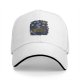 Black baseball cap with starry night ramen bowl graphic