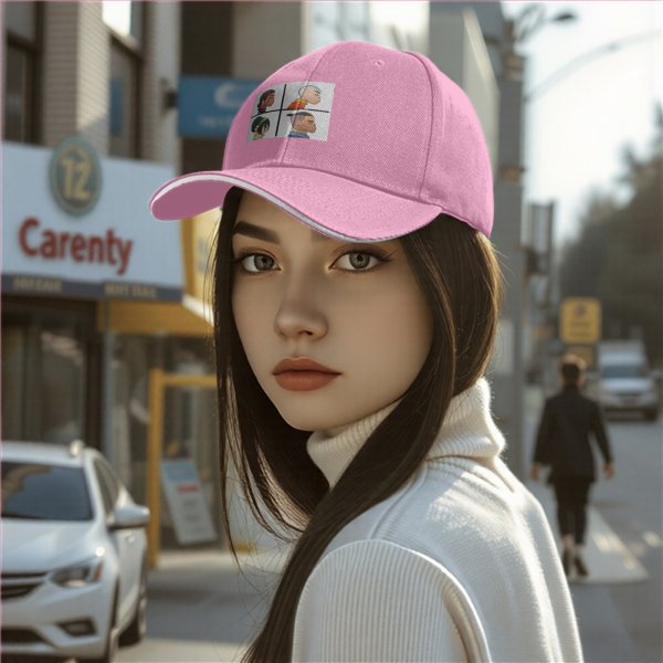 Black baseball cap with Avatar: The Last Airbender character profile prints