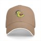 Black baseball cap with cartoon astronaut avocado print