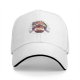 Black Baseball Cap with Muscular Cat Gym Graphic Print