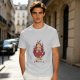Olive Graphic T-Shirt With Fiery Donut Anime Character Print