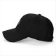 Black baseball cap with vegetable soup themed graphic print