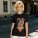 Olive T-Shirt with Japanese Ramen Dragon Graphic Print