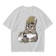 Olive T-Shirt With Cute Totoro And Soot Sprite Anime Print