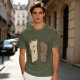 Olive T-Shirt With Surprised Light And Sad Burnt Bread Slices Graphic