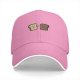 Black Baseball Cap With Cute Bread Slice Friends Graphic