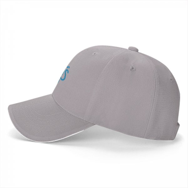 Black Baseball Cap With Cute Kawaii Light Blue Jellyfish Print