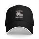 Black baseball cap with multitasking raccoon laptop graphic