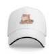 Black Baseball Cap with Cute Orange Tabby Cat Feline Fabulous Print