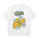 Olive graphic t-shirt with 'Relax and Cheese the Day' and mice on cheese