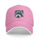 Black baseball cap with Totoro rainy forest graphic print