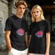 Olive T-Shirt With Swirled Heart Fruit Graphic Print