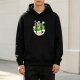Black Hoodie With Super Mario Themed Ramen Print
