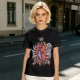 Olive T-Shirt with Dark Fantasy Monster Skeleton Art Print