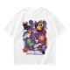 Olive T-Shirt With Cute Occult Monster And Spell Book Print