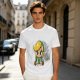Olive T-shirt with Chibi Link from The Legend of Zelda Print