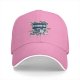 Black baseball cap with retro 90s media graphic print
