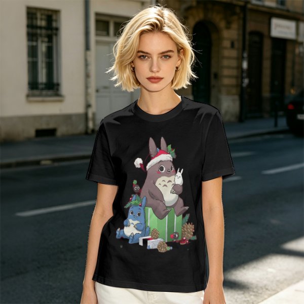 Christmas Totoro and Friends Graphic Tee