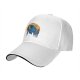 Black baseball cap with cookie monster godzilla and cookie print