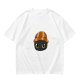 Olive T-Shirt Featuring a Cute Dragon Wearing a Striped Beanie