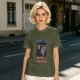 Olive T-Shirt with Sloth Fitness Today Napness Tomorrow Print