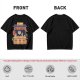 Olive T-Shirt with Cat Ramen Shop Artwork