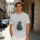 Olive Green T-Shirt With Hooded Fantasy Warrior Graphic Print