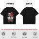 Olive Graphic T-Shirt with Dim Sum 41 Cartoon Characters