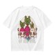 Olive Graphic T-Shirt With Evil Vegetable Characters Design