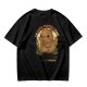 Olive t-shirt with cute capybara 'I'm capy-pletely fine' graphic