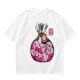 Olive T-Shirt With Cute Kirby Candy Bag Graphic