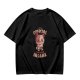 Olive Graphic T-Shirt With Insane Cat Illustration And Text