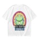 Olive T-Shirt With Grumpy Frog 'I Hate Everyone Equally' Print