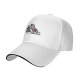 Black Baseball Cap with T-Rex Dinosaur and Christmas Tree Design